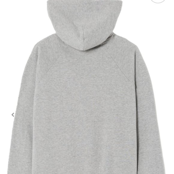 NWT Size L RE/DONE 60s Raglan Hoodie Heather Grey - Picture 2 of 6